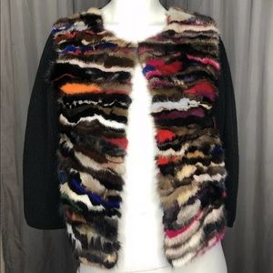 Diane Von Furstenberg Mink Fur Cardigan